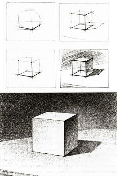 Как нарисовать куб или ключ к любым реалистическим иллюзиям